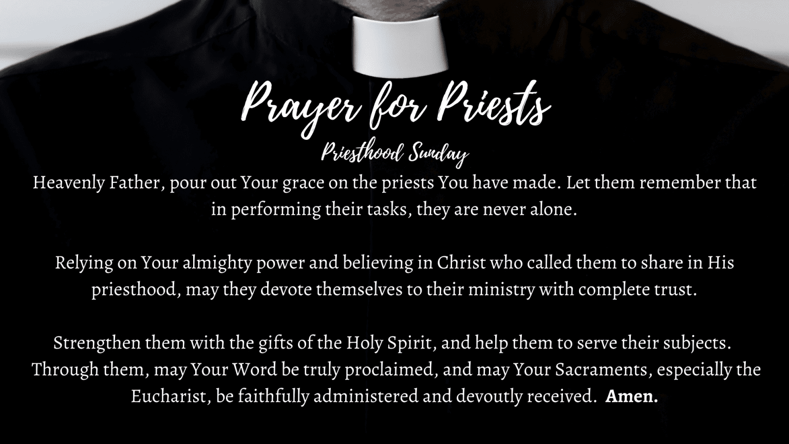 Prayer for Priests | Good Shepherd